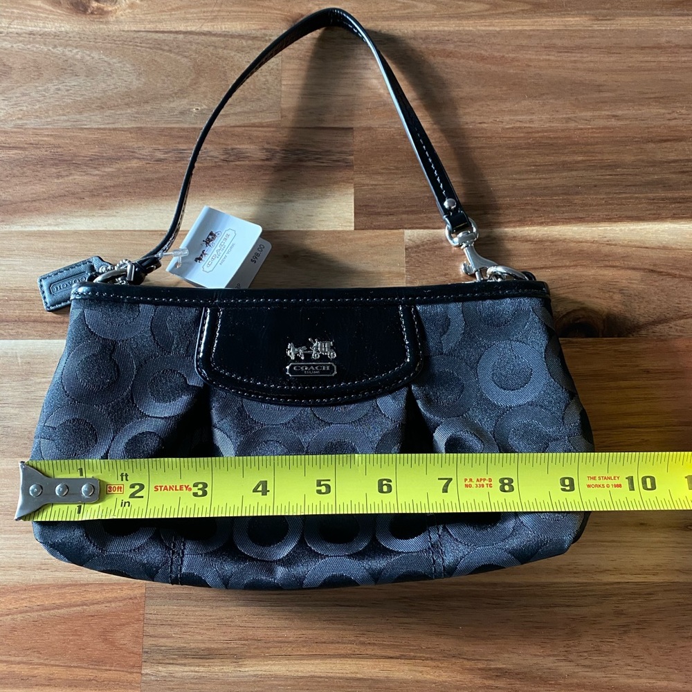 NWT black Coach clutch purse/wristlet - Picture 7 of 7